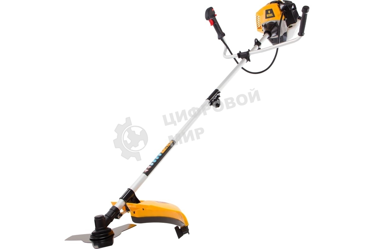 Триммер бензиновый Denzel DR-43S, 43 см3, разъемная штанга, состоит из 2 частей