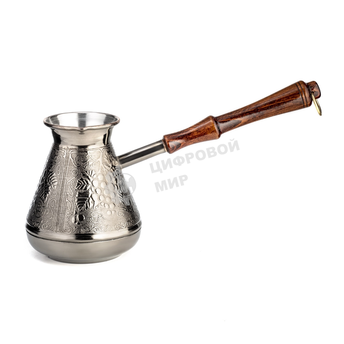 Турка медная Lara LR15-01 300 мл Виноград деревянная, лакированная ручка с латунным кольцом