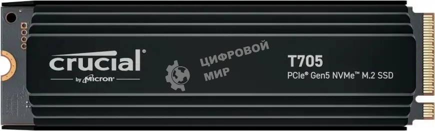 Накопитель SSD Crucial T705 1Tb PCIe Gen5 NVMe M.2 SSD with heatsink CT1000T705SSD5