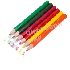 Карандаши цветные Deli EC00400 ColoRun, трехгранный профиль, тополь, 12 цветов, коробка с европодвесом