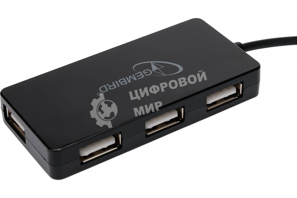 USB-концентратор Gembird UHB-U2P4-03, USB 2.0, USB 4 порта, USB