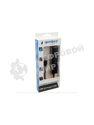 USB-концентратор Gembird UHB-C354, USB 3.0, USB 4 порта, USB с доп питанием