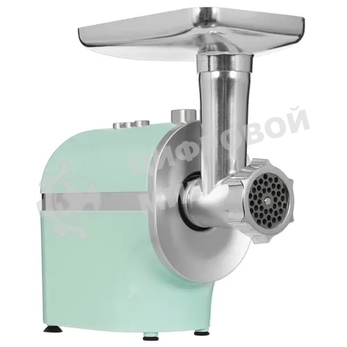 Мясорубка электрическая Eurostek EMG-0903 зеленый, 2000 Вт, 2.0 кг/мин, реверс, защита от перегрузки, насадки - 5