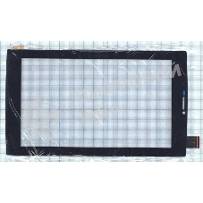 Сенсорное стекло (тачскрин) Micromax Canvas Tab P480. черное