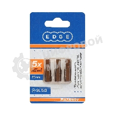 Бита EDGE by PATRIOT SL 5.0 мм, сталь S2, длина 25 мм, 3шт в блистере
