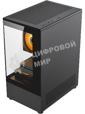 Компьютерный корпус Accord ACC-UE2B TG OFFICE PRO черный без БП mATX 2xUSB2.0 1xUSB3.0 1xUSB3.1 audio