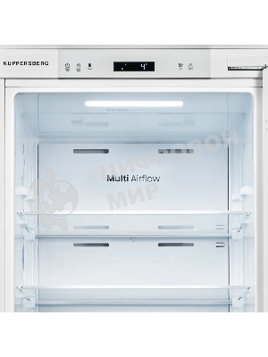 Встраиваемый холодильник Kuppersberg SRB 1781, High-Tech, ВхШхГ 177.2х54х54 см, объем 289 л, без МК, инверторный компрессор, электронное/сенсорное управление, скользящее крепление фасада, Total No Frost, LED освещение, энергоэффективность А+