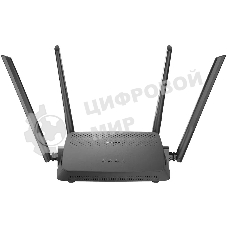 Роутер беспроводной D-Link DIR-825/RU/R7 (DIR-825/RU/R7A) AC1200 10/100/1000BASE-T черный