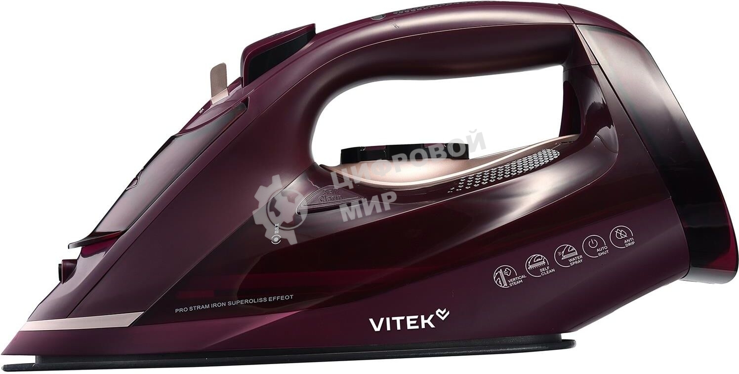 Утюг Vitek VT-IRN1204 3400Вт бордовый