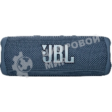 Портативная акустика JBL Flip 6 синий, Bluetooth 5.1, время воспроизведения 12 ч, емкость аккумулятора 4800 mAh, время заряда 2,5 ч, синий