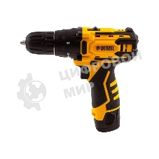 Дрель-шуруповерт Denzel CDL-12CB, 12 В, 1,5 Ач, 22 Нм, щеточный