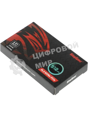 Накопитель SSD KingSpec NX-512, 512Gb, PCIe 3.0 x4, M.2 2280, NVMe, R/W 3400/3100