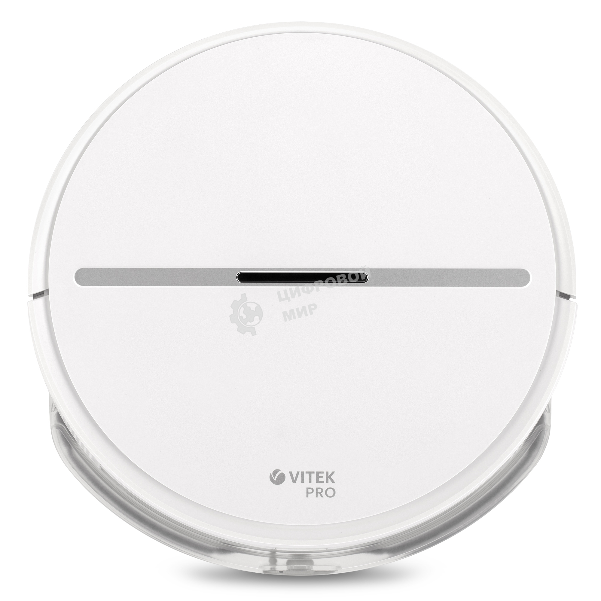 Робот-пылесос Vitek VT-1807 белый, 2200 мАч Li-Ion, уборка сухая/влажная, пылесборник контейнер 0.45 л