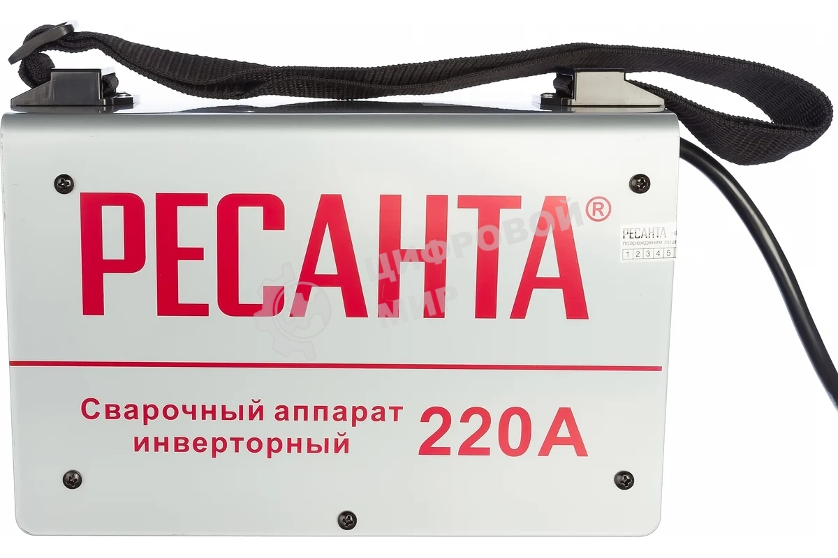 Сварочный аппарат инверторный Ресанта САИ 220 65/22 в кейсе