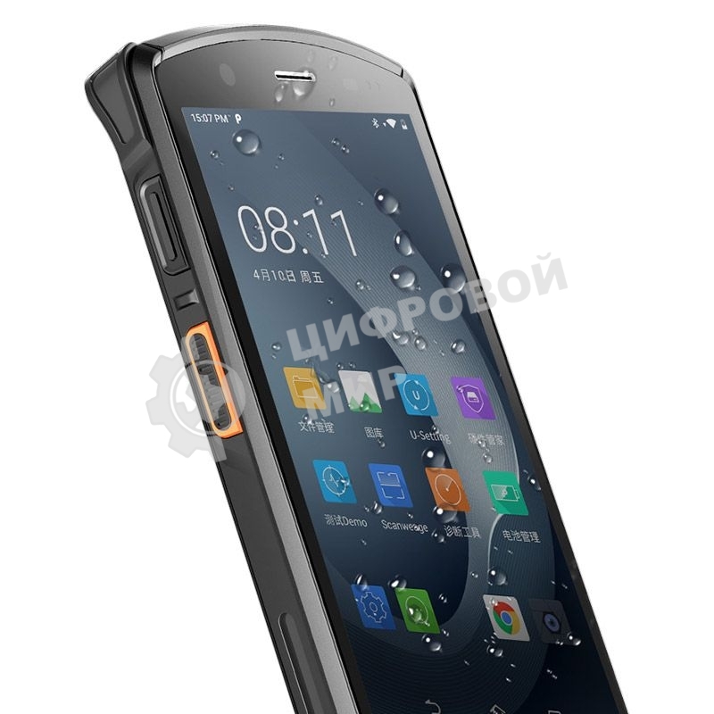 Терминал сбора данных Urovo DT50 (DT50-SH7S11E4F31) 2D Image Honeywell HS7, 4/64 ГБ, Android 11, USB, Bluetooth, WiFi, NFC, USB Type-C, MicroSD, Аудио выход, Вход микрофона, SIM, 2G, 3G, 4G, 5.7 