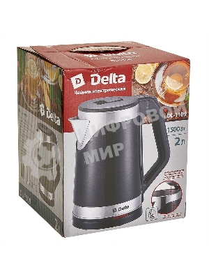 Чайник электрический DELTA DL-1109 черный