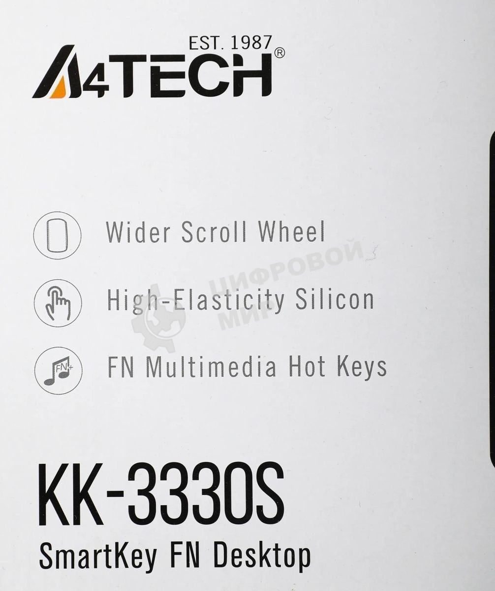 Комплект клавиатура + мышь A4Tech KK-3330S клав:черный мышь:черный USB