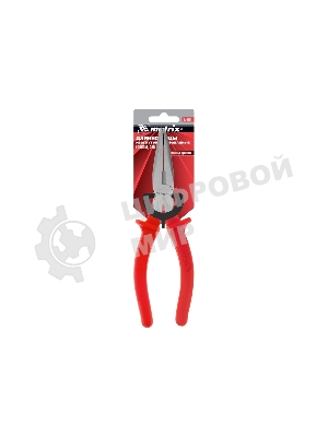 Длинногубцы Matrix 17496 econom 200 мм, изогнутые, шлифованные пластмассовые рукоятки