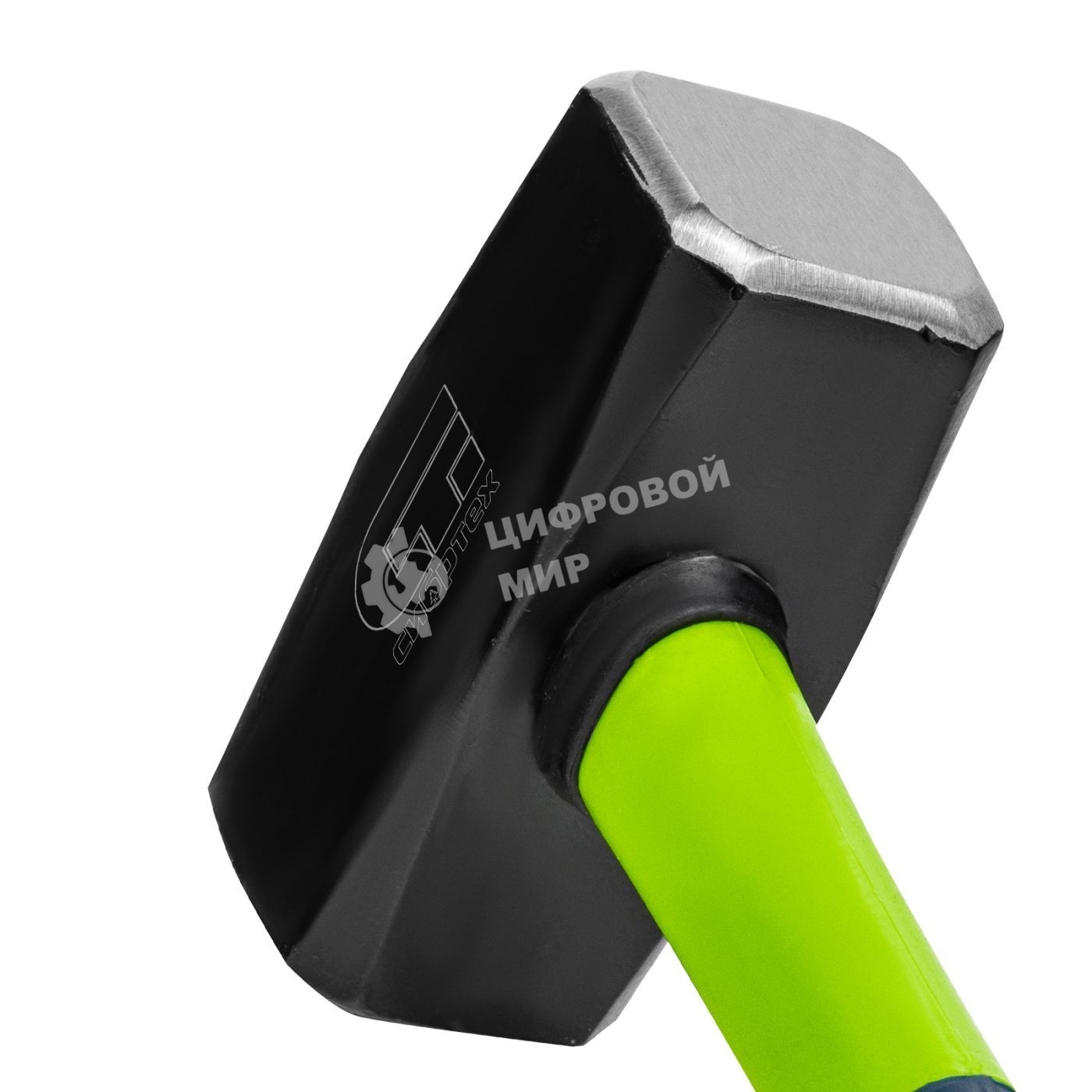 Кувалда Сибртех 2000 г, фибергласовая обрезиненная рукоятка