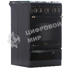 Плита газовая Gefest ПГ 5100-02 0187 черный, конфорок 4 шт, духовка 52 л, 50 см x 85 см x 58.5 см
