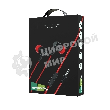 Наушники проводные вакуумные AUX с МК без рег.громкости More choice G16 (Red)