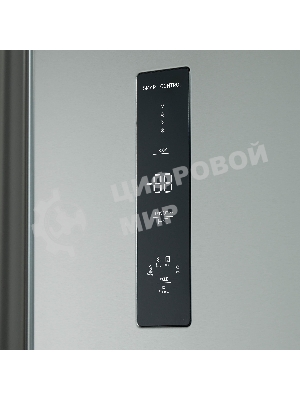 Холодильник Бирюса SBS 400 I нержавеющая сталь двухкамерный 232/168 л морозилка слева, No Frost, Side-by-side