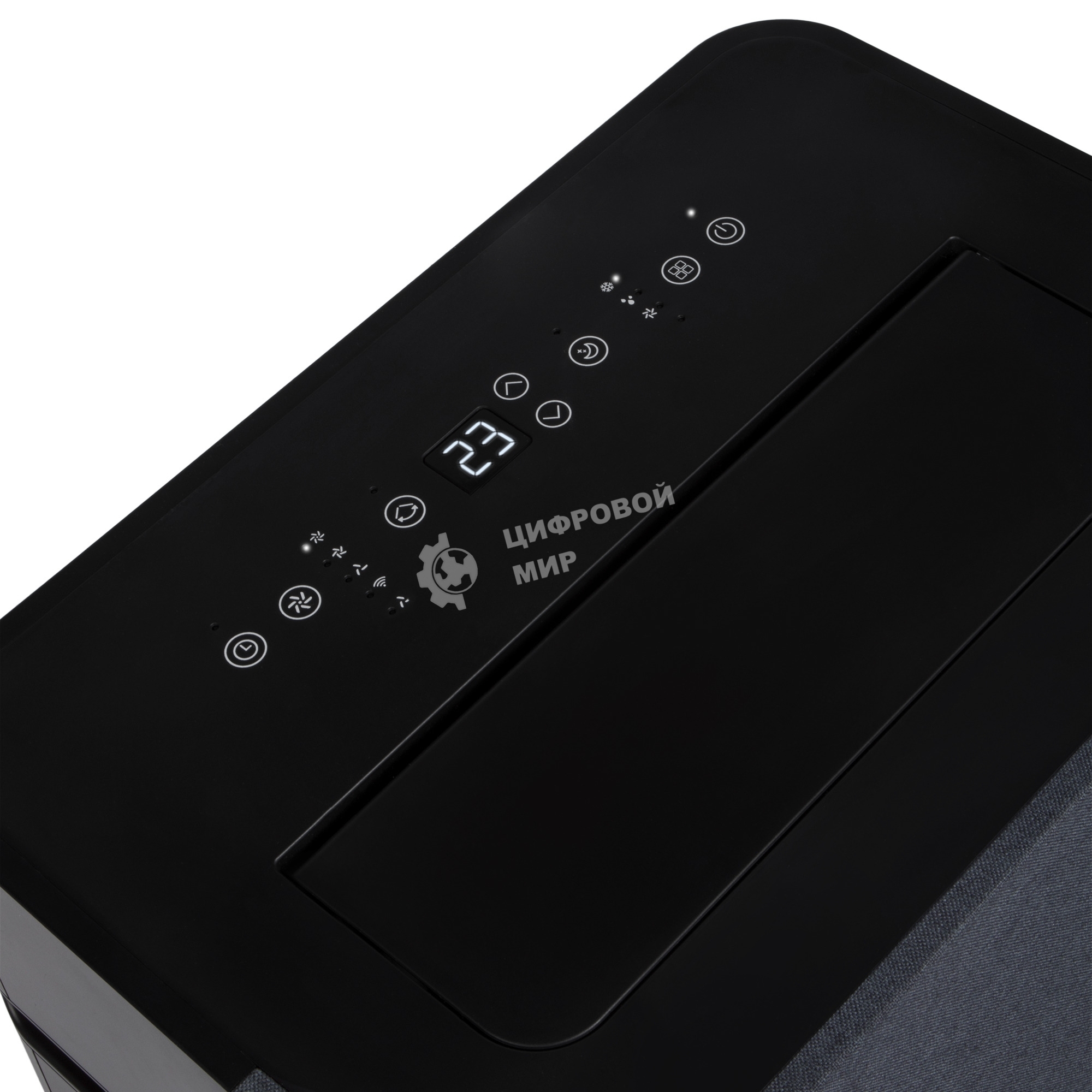 Кондиционер мобильный Ballu Velure BPAC-12 EW/N6 12000 BTU, 30 м², 50 дБ, охлаждение, осушение, черный