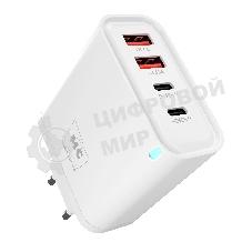 Сетевое зарядное устройство MORE CHOICE NC95 2USB+2Type-C 3.0A PD 65W, белый