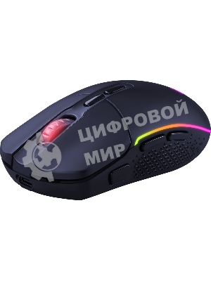 Мышь беспроводная Redragon 2.4G,проводная игровая 7+кн.колесо 10000dpi RGb черный Invader Pro