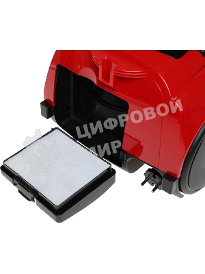 Пылесос Samsung VCC4520S3R/XEV красный, 350/1600 Вт, уборка сухая, пылесборник контейнер 1.3 л