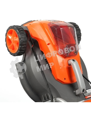 Газонокосилка аккумуляторная Patriot CM 432 (поставляется без акб 40В и зарядного), бесщеточ. двиг., 32 см, центр. регулир. 3 пол. 25-75, трав 30 л., мульчирование