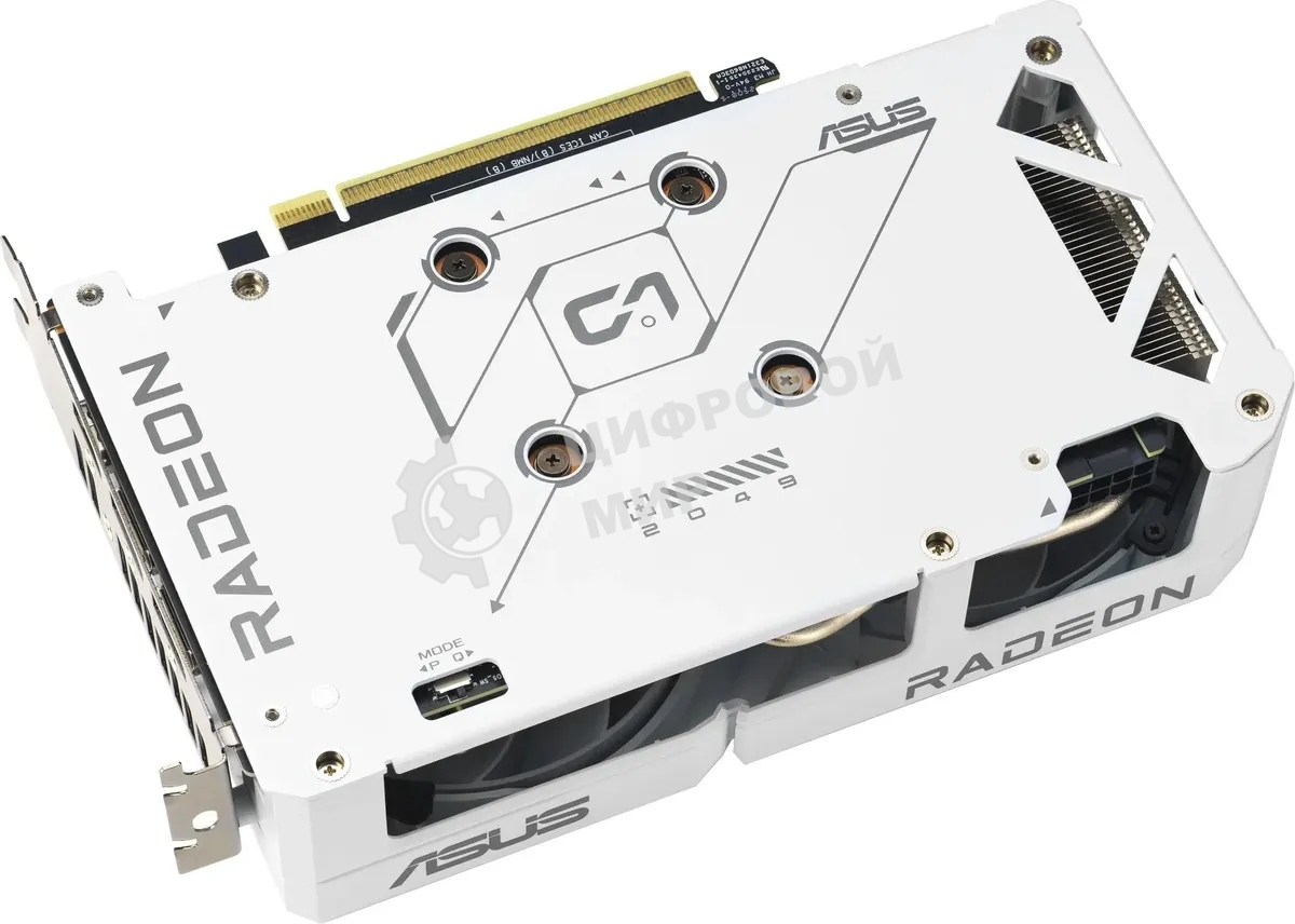 Видеокарта Asus DUAL-RX9060XT-16G-WHITE белый