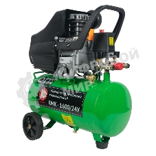 Компрессор КАЛИБР КМК-1600/24У 1.6кВт 8атм 24л 198л/мин 2выхода