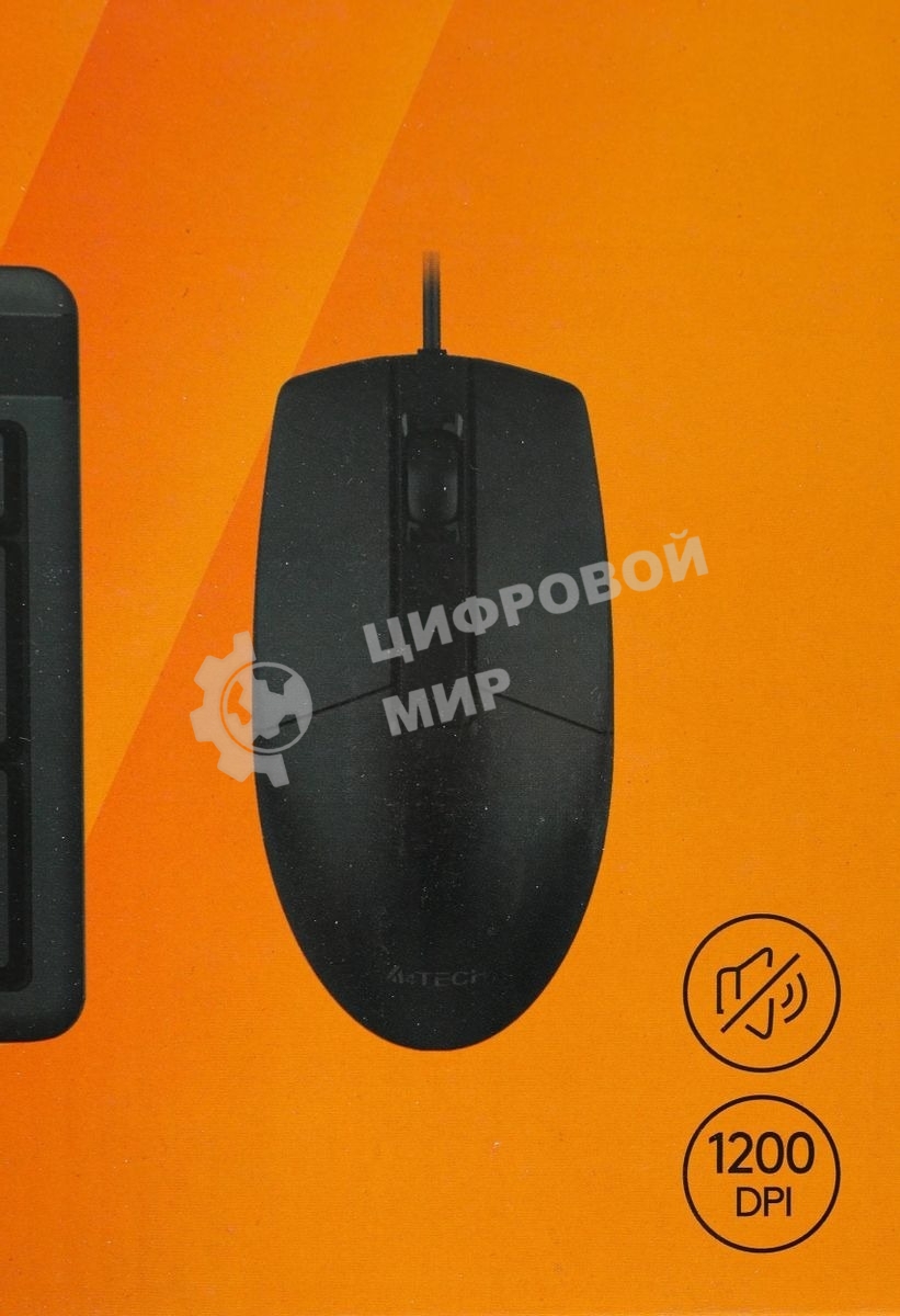 Комплект клавиатура + мышь A4Tech KK-3330S клав:черный мышь:черный USB