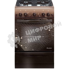 Плита газовая Gefest ПГ 5100-02 0010 коричневый, конфорок 4 шт, духовка 52 л, 50 см x 85 см x 58.5 см