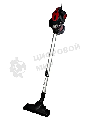 Пылесос ручной Starwind SCH1310 красный/черный, питание от сети, 120 Вт, пылесборник 0.6 л