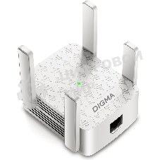 Повторитель беспроводного сигнала Digma D-WR400 AC1200 10/100BASE-TX/Wi-Fi белый