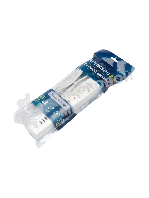 Сетевой фильтр Гарнизон 2.0 Мультипорт EPS-4-U3-W-4, 4 р, 10А, 3xUSB, 4 м, ур.защиты 2+, белый, пакет