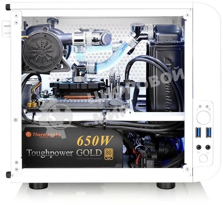 Компьютерный корпус Thermaltake Core V1 белый w/o PSU,CA-1B8-00S6WN-01