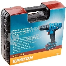 Дрель-шуруповерт аккумуляторная Кратон CD-12-Li-1,5