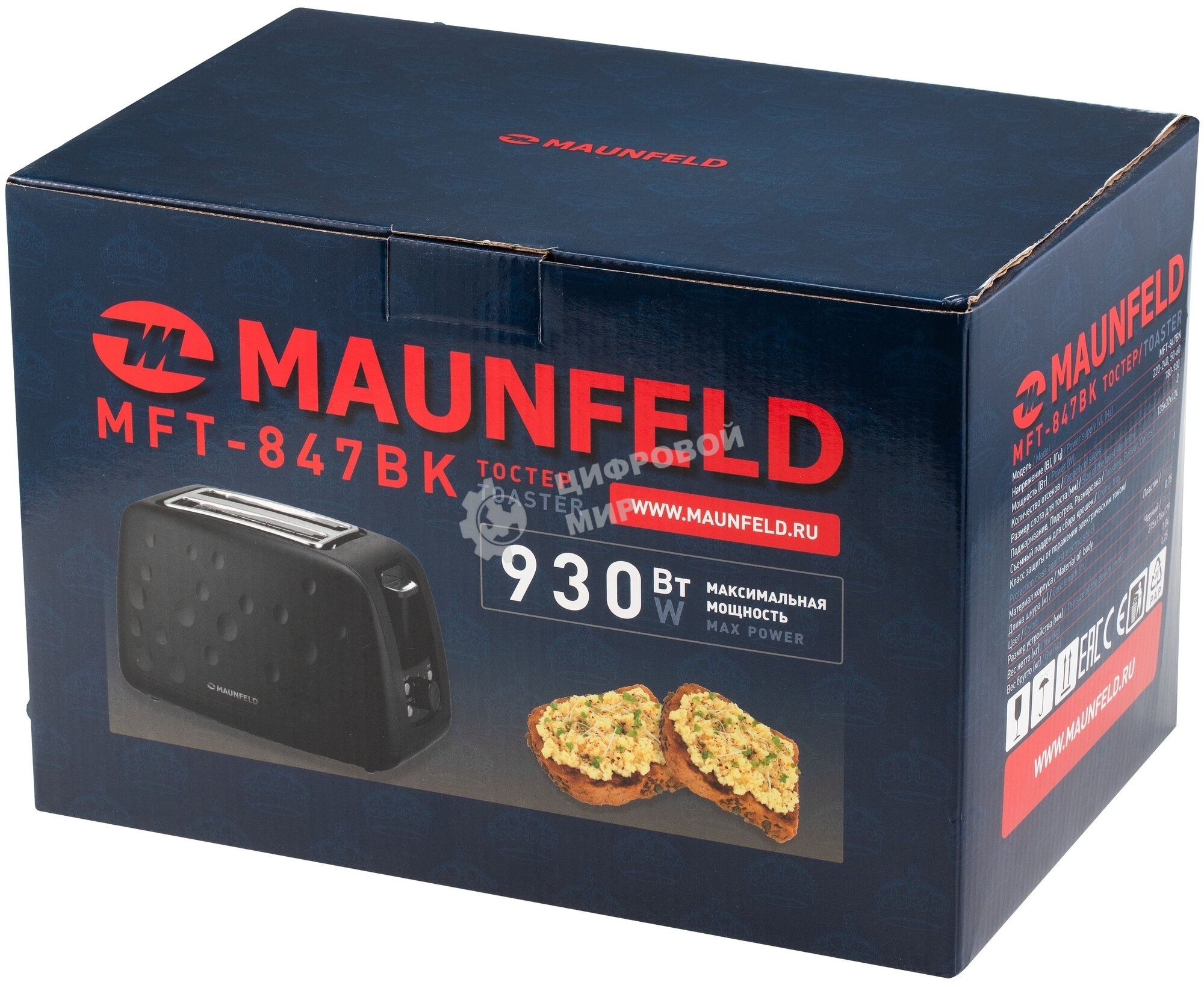 Тостер Maunfeld MFT-847BK