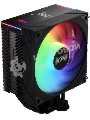 Кулер для процессора ADATA XPG MAESTRO PLUS 42SA черный, 120 мм, алюминий/медь, 800-1800 об/мин, 21.19 дБ, 4 pin PWM, ARGB, 220 Вт, высота 156 мм, ЖК-дисплей