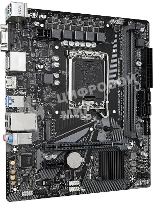 Материнская плата Gigabyte H610M S2H V3 DDR4, LGA 1700, Intel H610, 2xDDR4, 4xSATA, 1xM.2, 1xPCIe 4.0 x16, 1xPCIe x1, 1xHDMI, 1xDP, 1xVGA, 1x 1Gb LAN, 2xUSB-A 3.2 Gen 1, 4xUSB-A 2.0, 3x 3.5 мм, 7.1, mATX