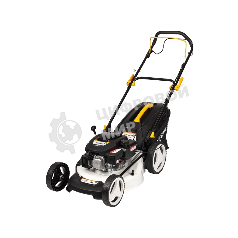 Газонокосилка бензиновая Kranz KR-460SP самоходная, 150 см3, 46см