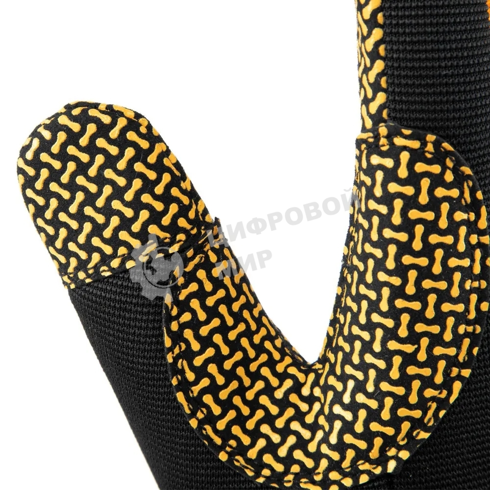 Перчатки универсальные Denzel 68000 силиконовое нанесение, размер 10