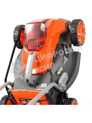 Газонокосилка аккумуляторная Patriot CM 432 (поставляется без акб 40В и зарядного), бесщеточ. двиг., 32 см, центр. регулир. 3 пол. 25-75, трав 30 л., мульчирование