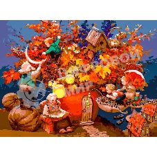 Картина по номерам БЕЛОСНЕЖКА 954-AS Семейный осенний букет