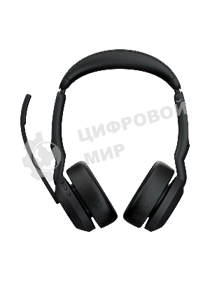 Гарнитура Jabra Evolve2 55 чёрный, беспроводная, Bluetooth, до 18 ч + стойка