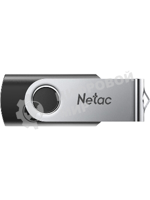 Флешка USB Netac U505 (NT03U505N-016G-32BK), 16Gb, USB3.0, R/W 110/45, черный/серебристый