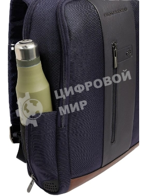 Рюкзак мужской Piquadro Brief2 CA4818BR2/BLUCU темно-синий/коричневый нейлон/натур.кожа